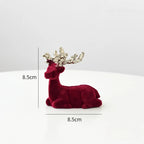 Regal Velvet Reindeer Ornament