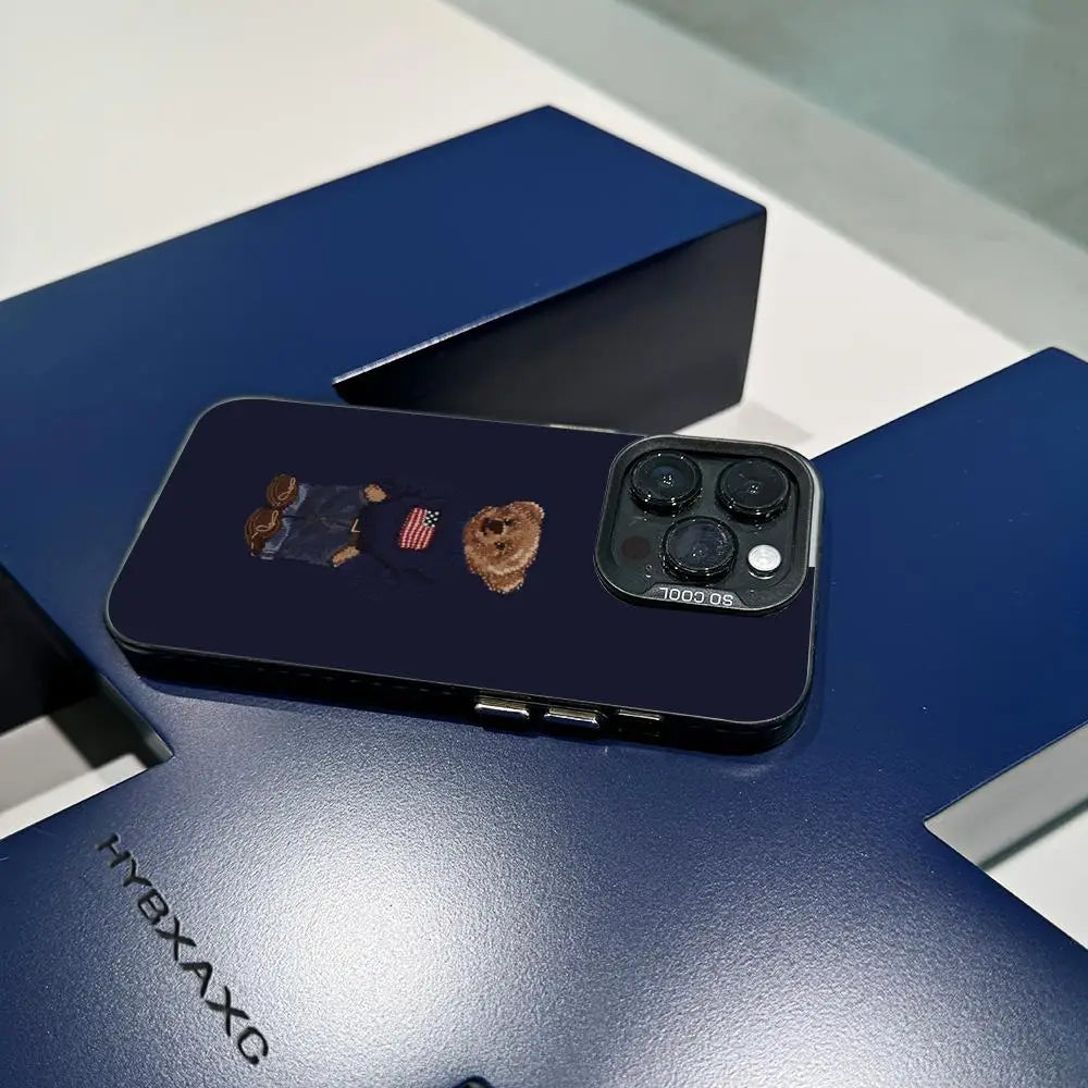 The "Coquette" Bear: Soft Matte Protective Case