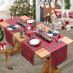 Classic Holiday: Green Plaid Runner