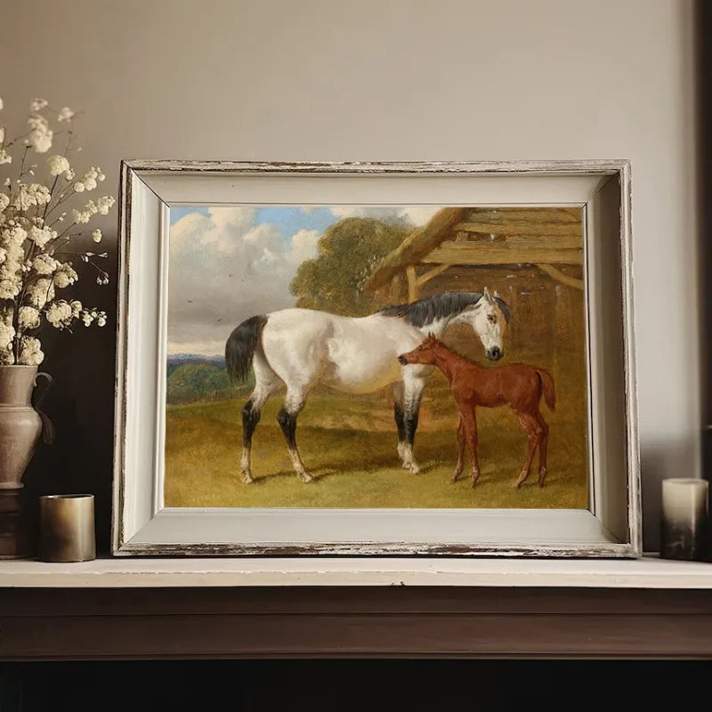 Vintage Race & Show Horse Equestrian Posters and Prints Canvas Painting Retro Wall Art Picture for Living Room Home Decor