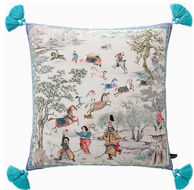 Vintage Equestrian: Pillow Cover