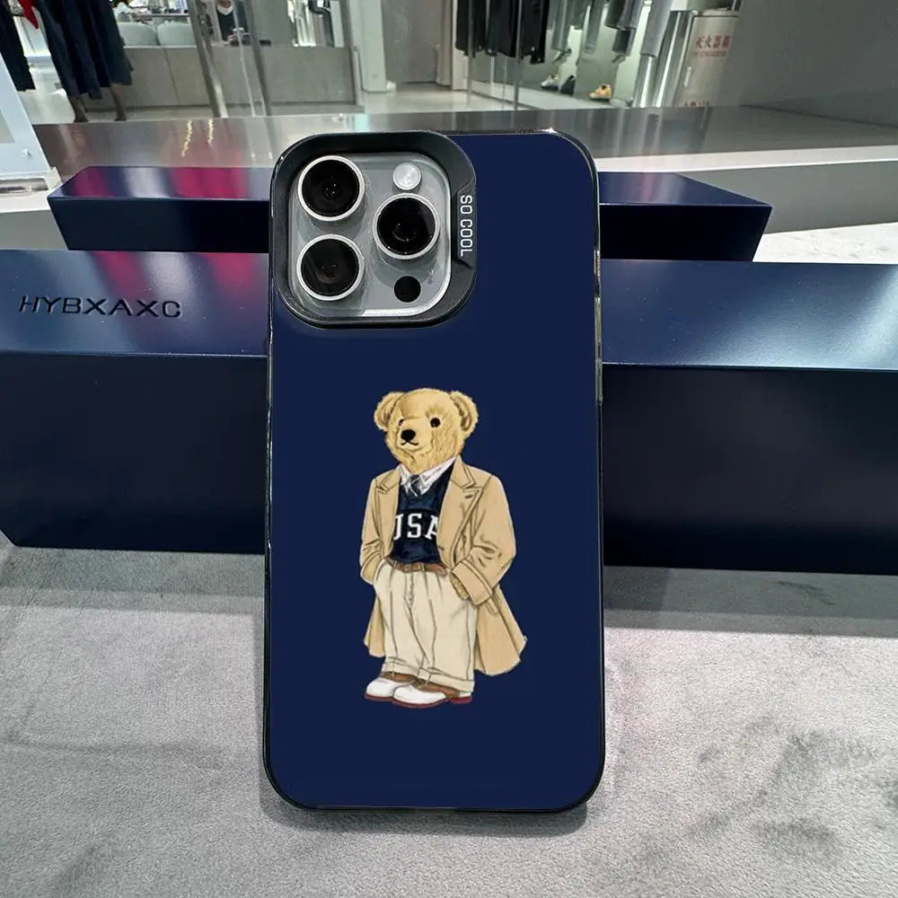 The "Coquette" Bear: Soft Matte Protective Case