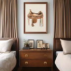 Horse Rider Polo Etching Print on Canvas Sport Equestrian Gallery