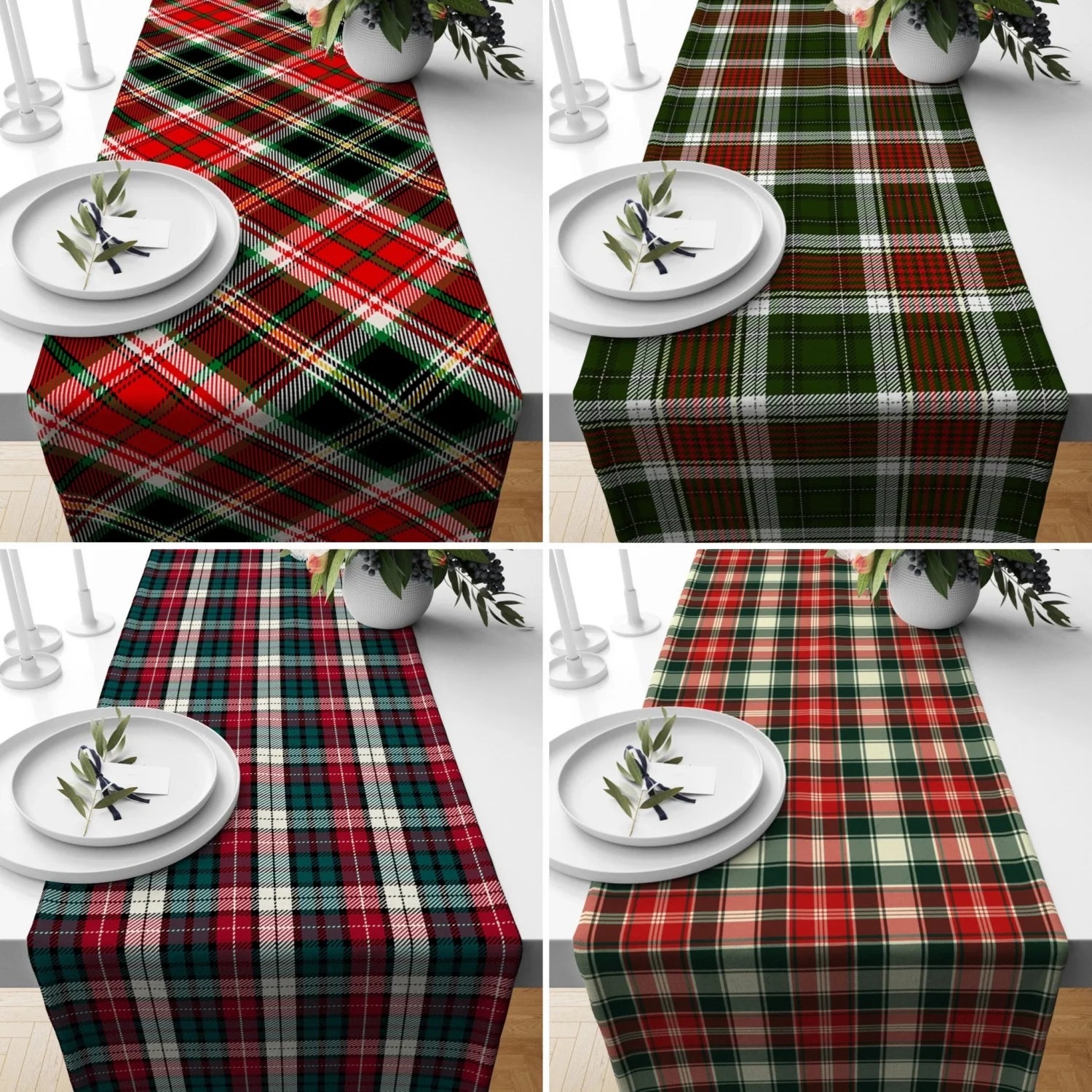 The Grandeur Tartan Table Runner