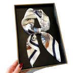 Luxury Printed Square Scarf | Versatile Classic Design