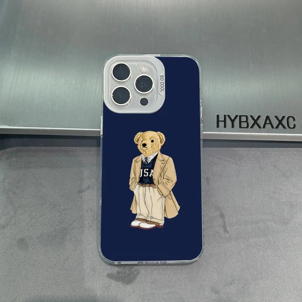 The "Coquette" Bear: Soft Matte Protective Case