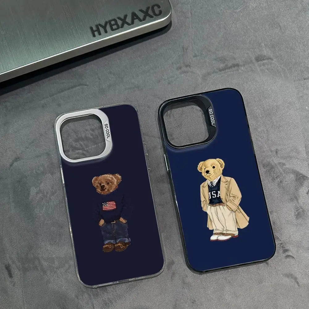 The "Coquette" Bear: Soft Matte Protective Case