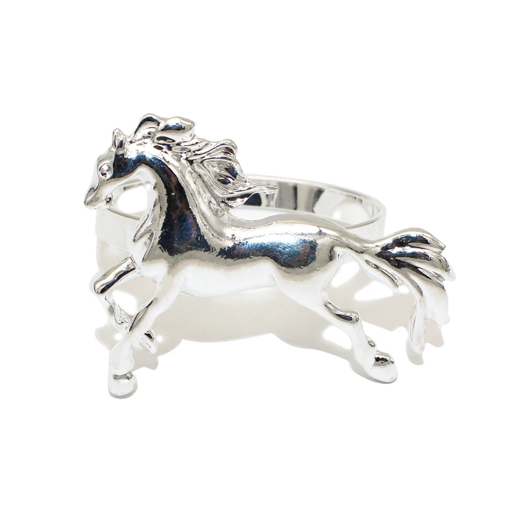 20Pcs Elegant Ride: Horse Napkin Ring