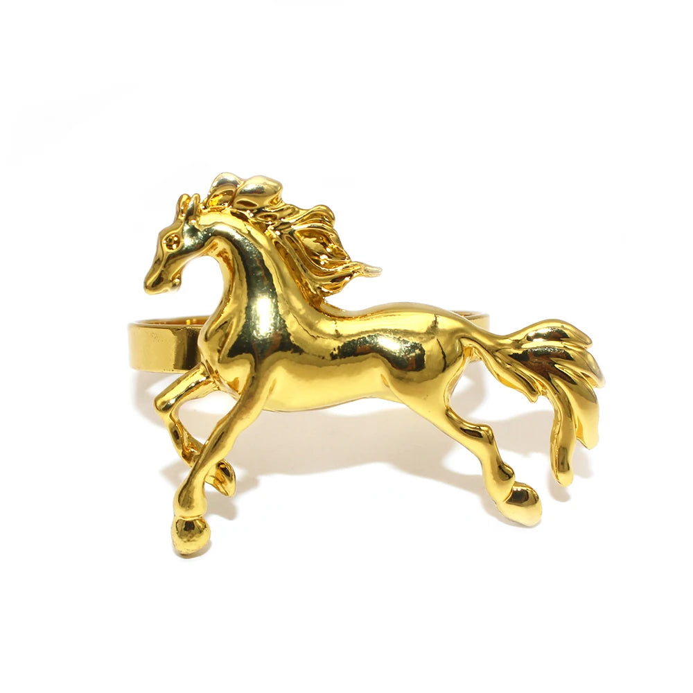 20Pcs Elegant Ride: Horse Napkin Ring
