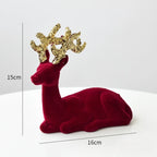 Regal Velvet Reindeer Ornament