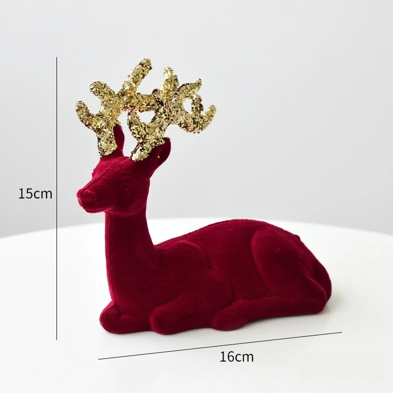 Regal Velvet Reindeer Ornament
