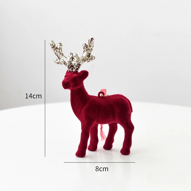 Regal Velvet Reindeer Ornament