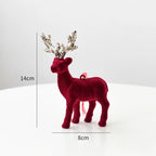 Regal Velvet Reindeer Ornament