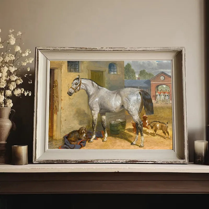 Vintage Race & Show Horse Equestrian Posters and Prints Canvas Painting Retro Wall Art Picture for Living Room Home Decor