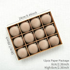 12pcs/box Velvet Christmas Ball Pendant 8cm Christmas Tree Ornaments