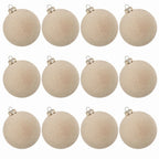 12pcs/box Velvet Christmas Ball Pendant 8cm Christmas Tree Ornaments