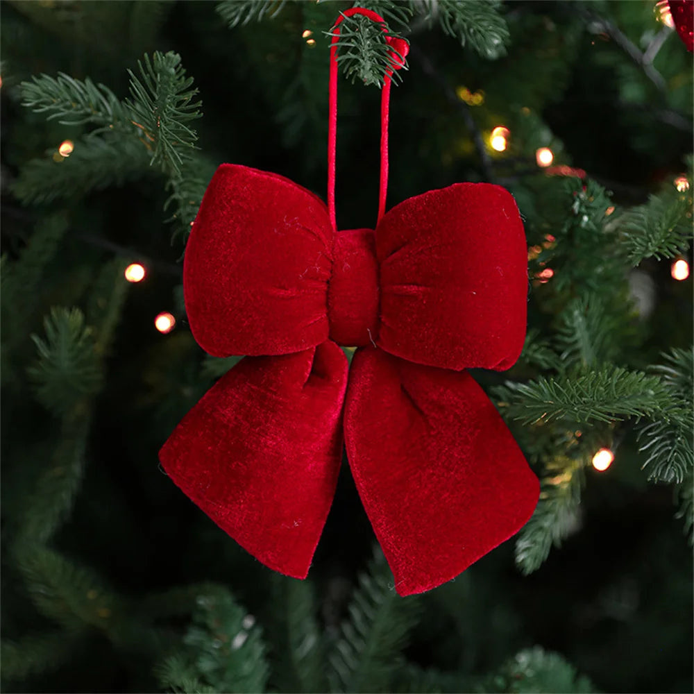 Classic Luxury: Red Holiday Bows