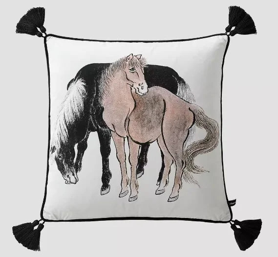 Vintage Equestrian: Pillow Cover