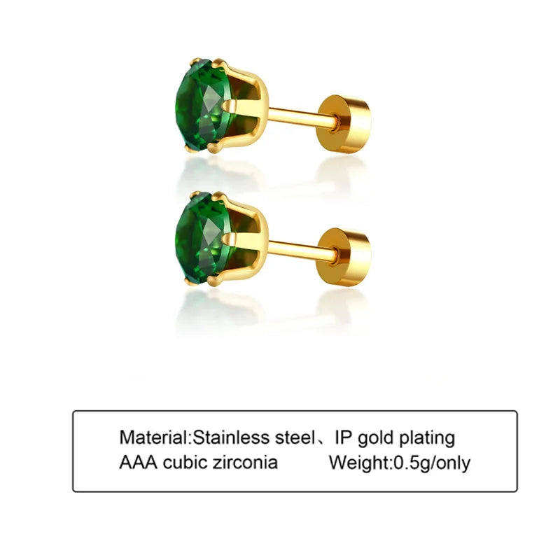 Retro Gold-Toned Green Zirconia Necklace | Pave Pendant Classic Luxury Jewelry