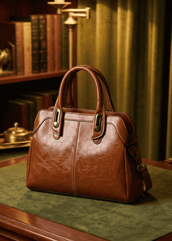 The Everyday Icon: The Cognac Glazed Satchel