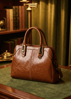 The Everyday Icon: The Cognac Glazed Satchel
