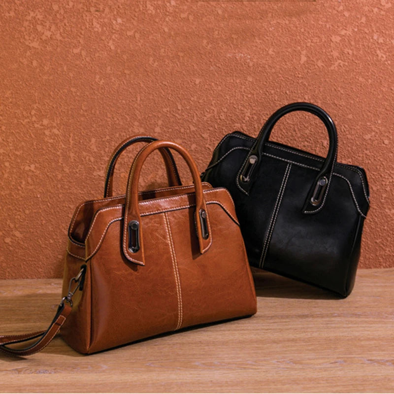 The Everyday Icon: The Cognac Glazed Satchel