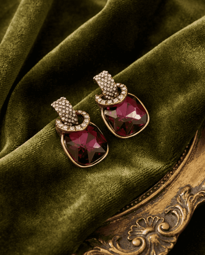 The Royal Amethyst Studs