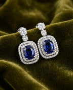 The Royal Sapphire Halo Drops