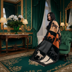 Oversized Equestrian Print Blanket Scarf